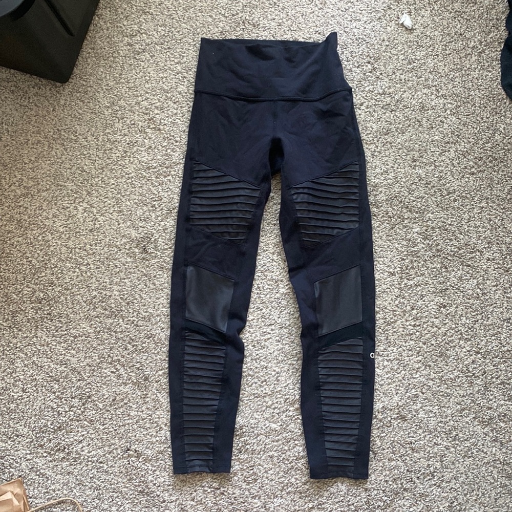 Alo Yoga Moto Leggings Black Small